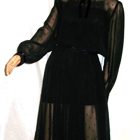 Deadstock 60s NEIMAN MARCUS with Tags Sheer dress - Picture 2 of 4